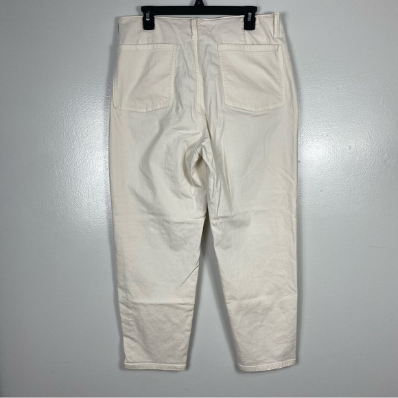 Eileen Fisher lantern jeans organic cotton in bone - Picture 5 of 7